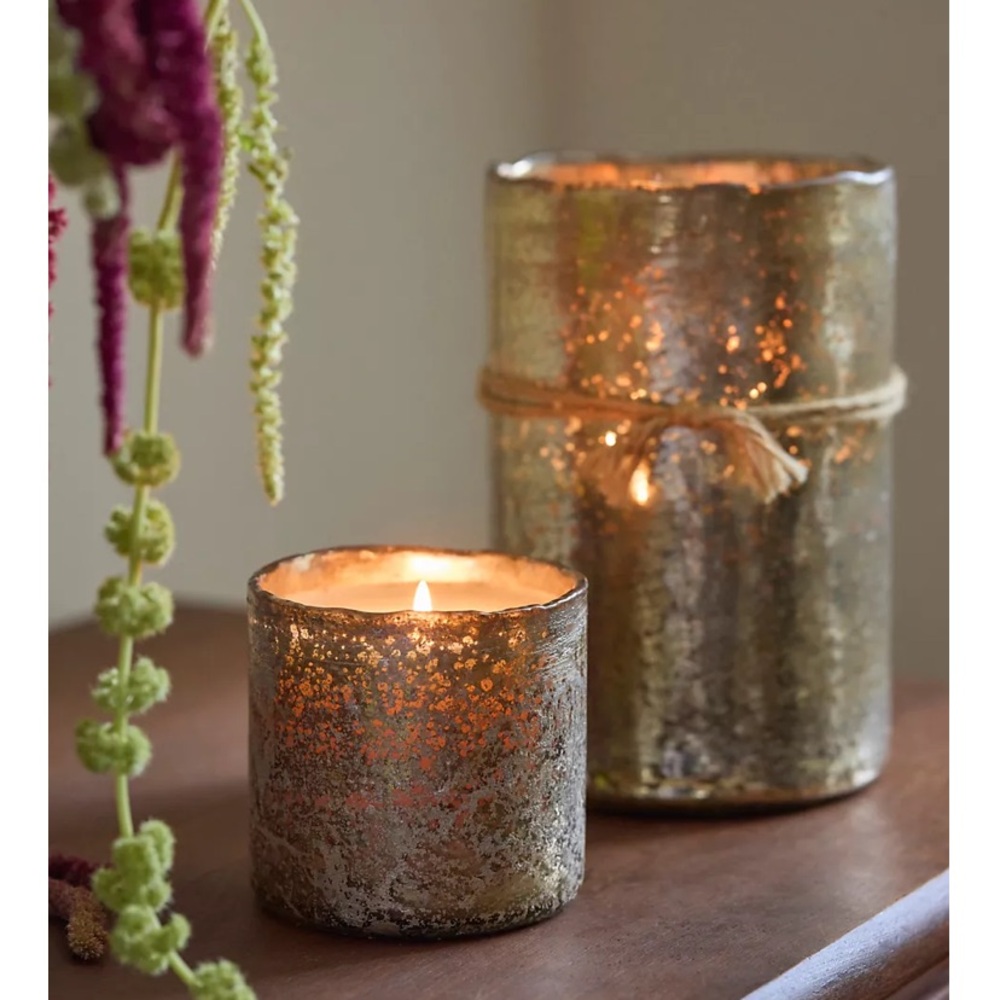 Anthropologie Gold Candle Holders